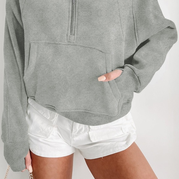 Grey Funnel Neck Sweater - Picture 3 of 4